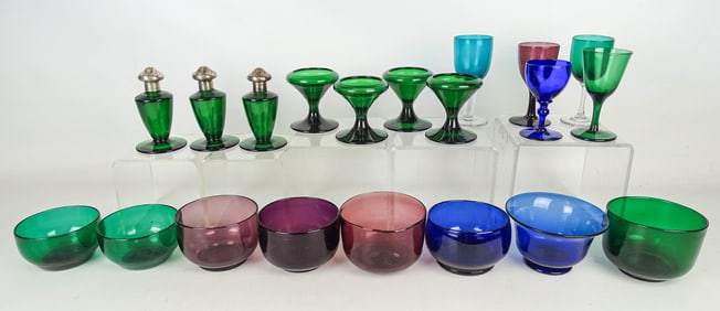 Colored Glass Lot