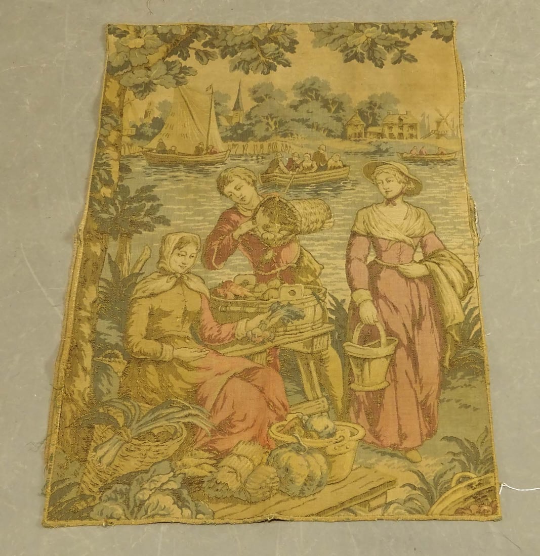 Tapestry: Continental tapestry. 31" x 42". Please note items must be removed/picked up/shipped within 2 weeks after the auction.