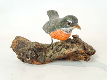 Folk Art Carved Bird