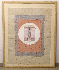 Paper Collage Framed Artwork