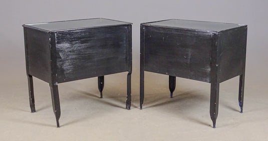 Pair of Glass Top Tables