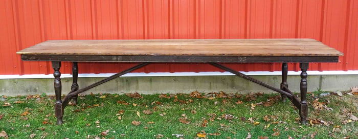 Monumental Wooden Folding Table