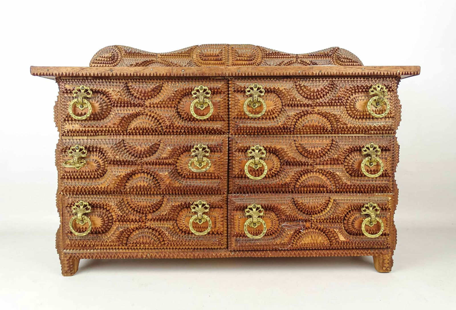 19th c. Tramp Art Cabinet (1 of 8)