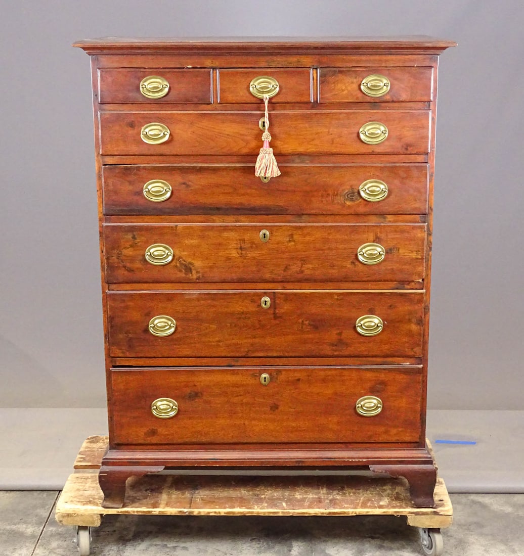 18th c. Pennsylvania Tall Chest (1 of 8)