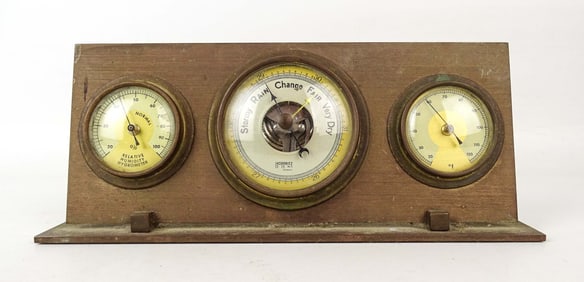 Brass Desktop Weather Station