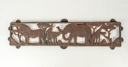 Antique Cast Iron Figural Grate