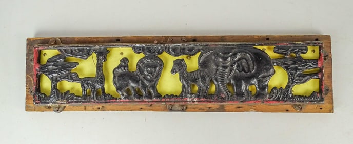 Antique Cast Iron Figural Grate