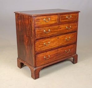 English Mahogany Inlaid Chest