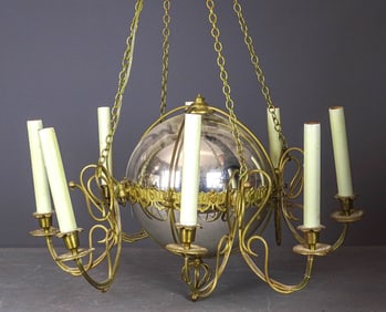 Mercury Glass Chandelier