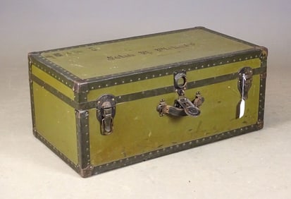 Vintage Military Footlocker