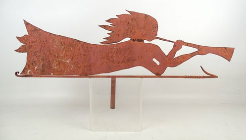 Sheet Iron Angel Weathervane