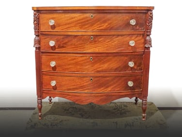 Mahogany Bowfront Chest