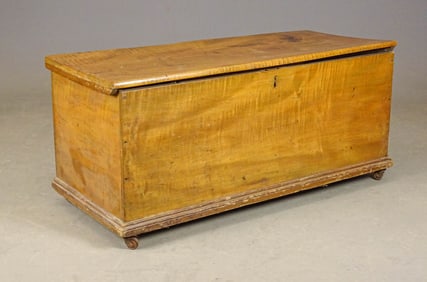 19th c. Maple Blanket Box