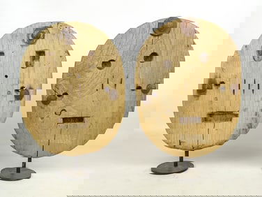 "Make Do" Folk art Bog Shoe Masks