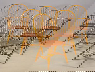 Set of Ethan Allen Windsor Chairs