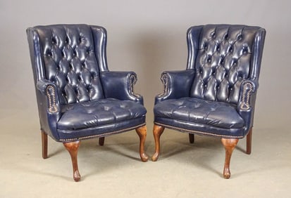 Pair Club Chairs