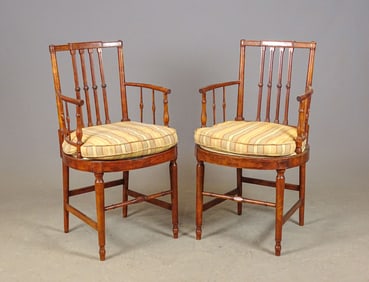Pair Sheraton Style Chairs