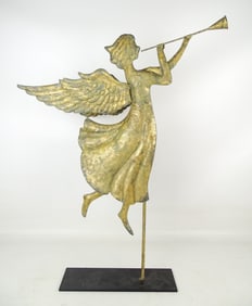 Angel Blowing Horn Weathervane