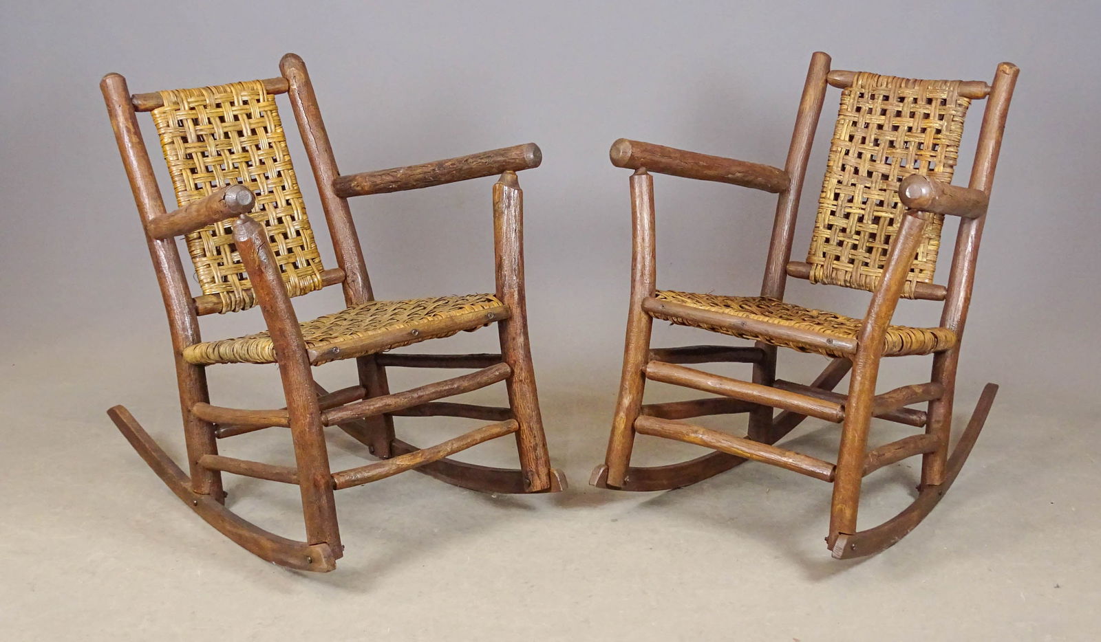 Pair Old Hickory Adirondack Chairs (1 of 8)