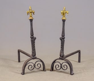 Pair French Andirons