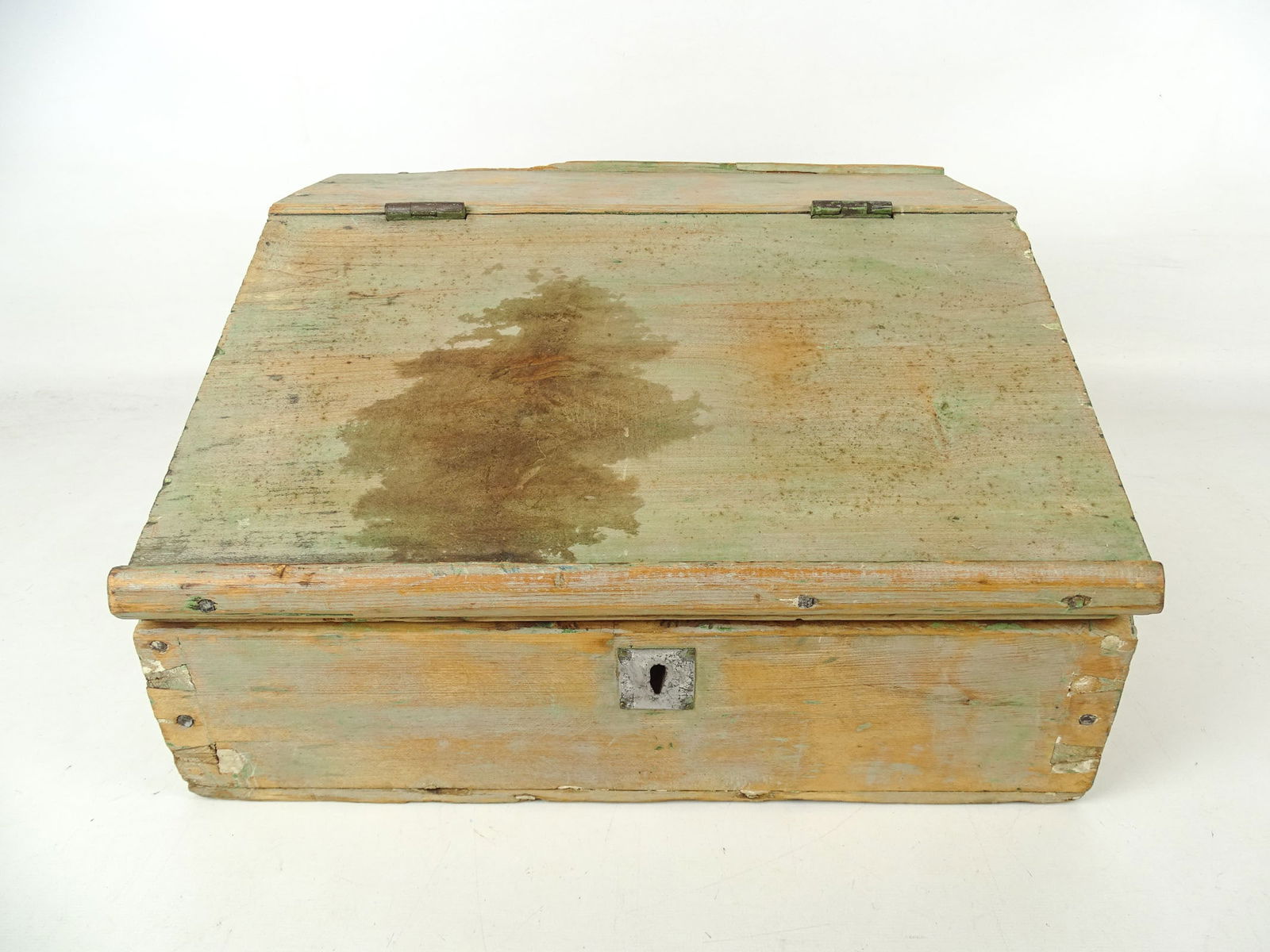 19th c. Desk Box: 19th c. primitive desk box. 15" x 13" x 8 1/2" Ht..