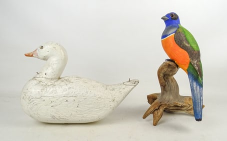 Folk Art Carved Birds