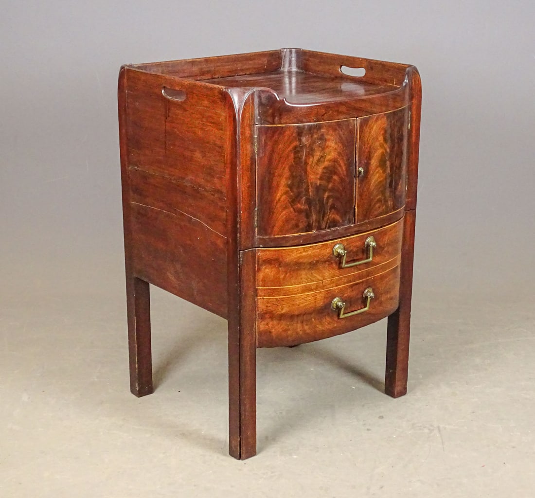 Georgian Mahogany Commode (1 of 7)