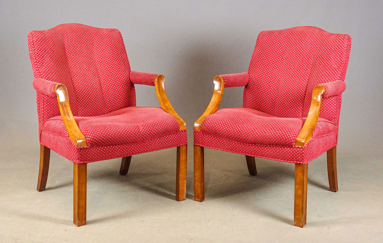 Pair Camel Back Chairs (1 of 9)