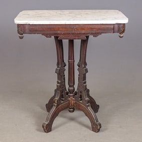 Marble Top Lamp Table