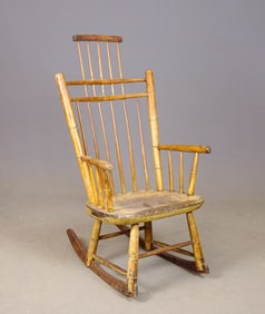 19th c. Comb-Back Windsor Rocking Chair