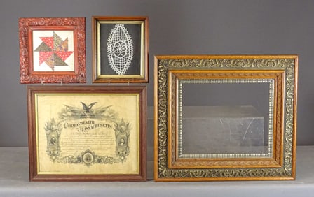 Victorian Frame and Misc. Lot