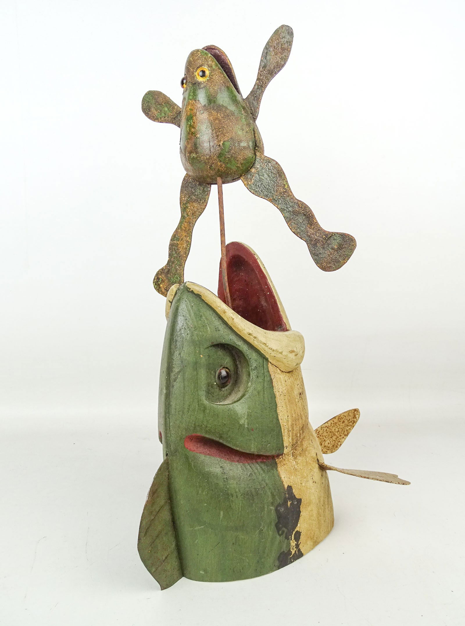 Robert Allan Francis Folk Art Carved Fish (1 of 8)