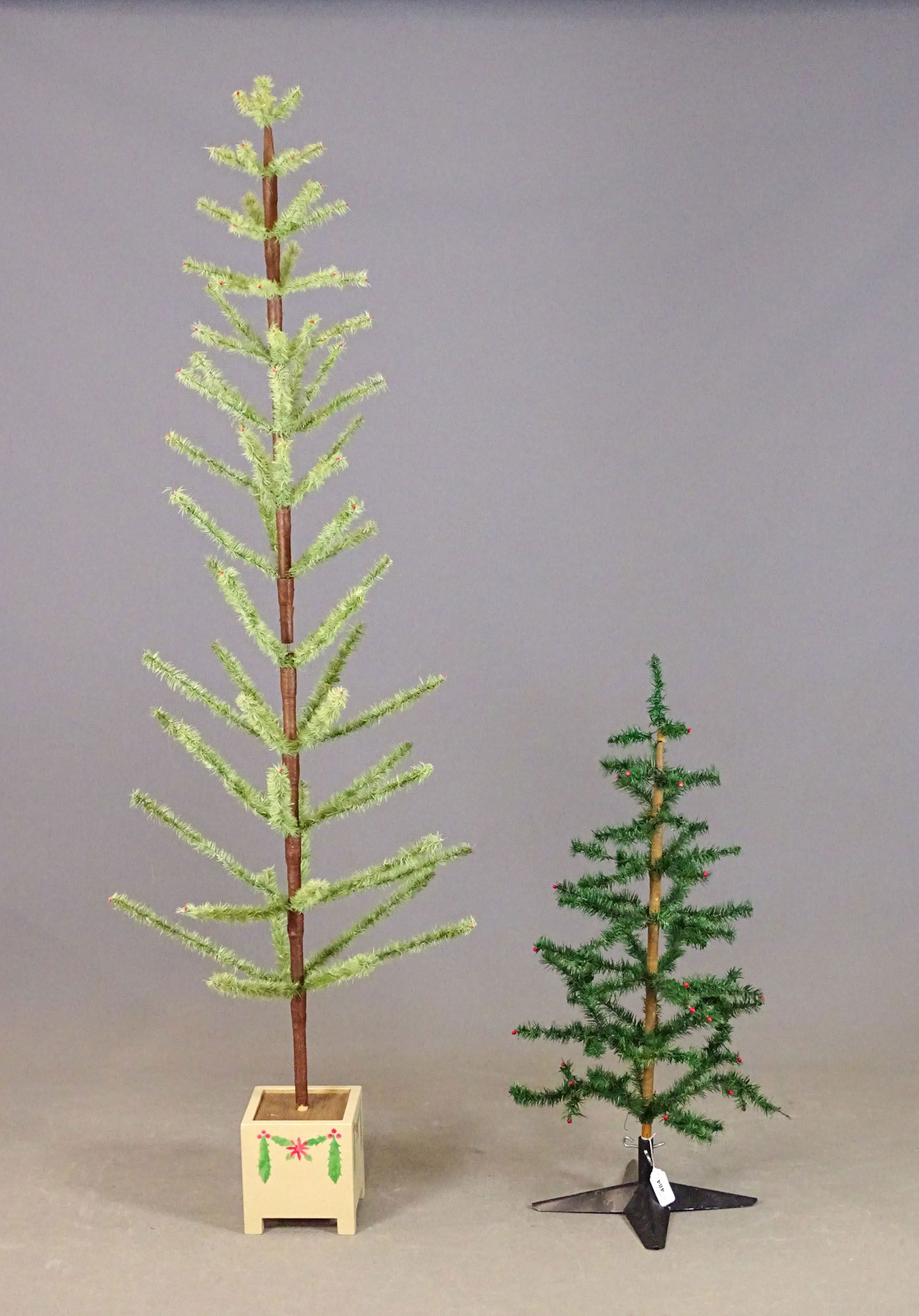 Feather Tree Lot: Lot (2) Feather trees. 42" Ht. and 80" Ht..