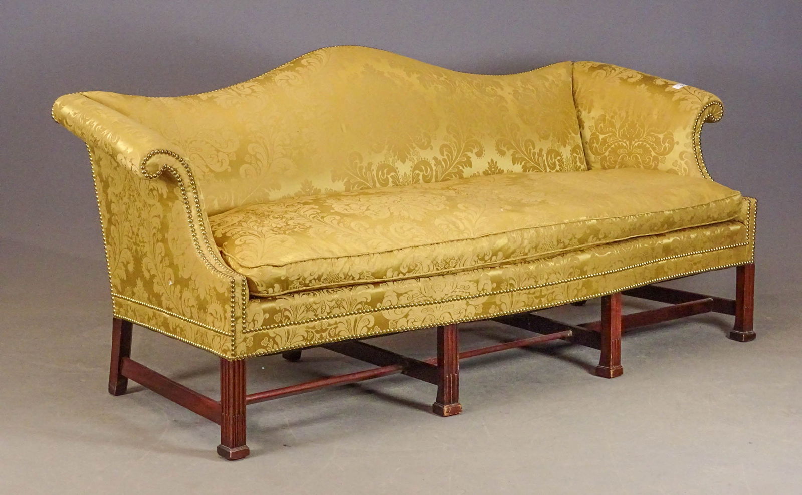 Georgian Style Camelback Sofa (1 of 9)