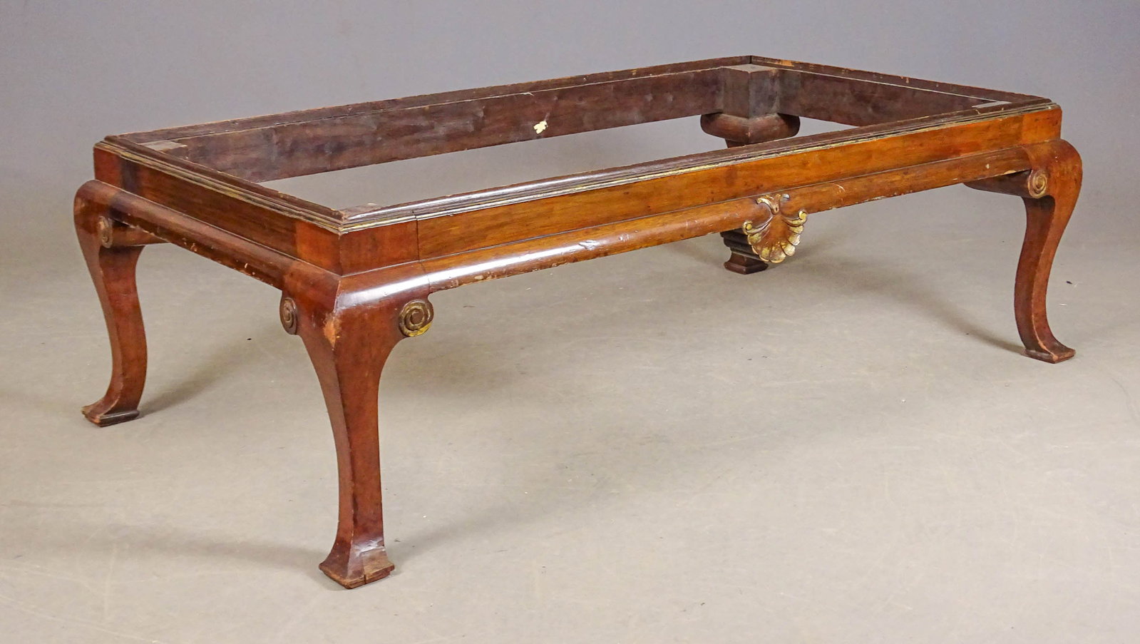 18th c. Base for a Chest on Frame: 18th c. base for a chest on frame. Continental. Interior measurements 47 1/2" x 25 1/2", 17" overall Ht..