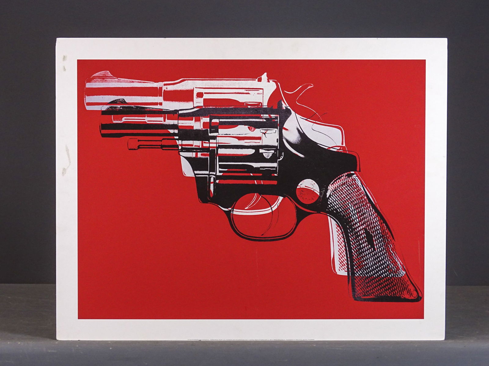 Revolver Print: Revolver print mounted to foam board. 28" x 36".