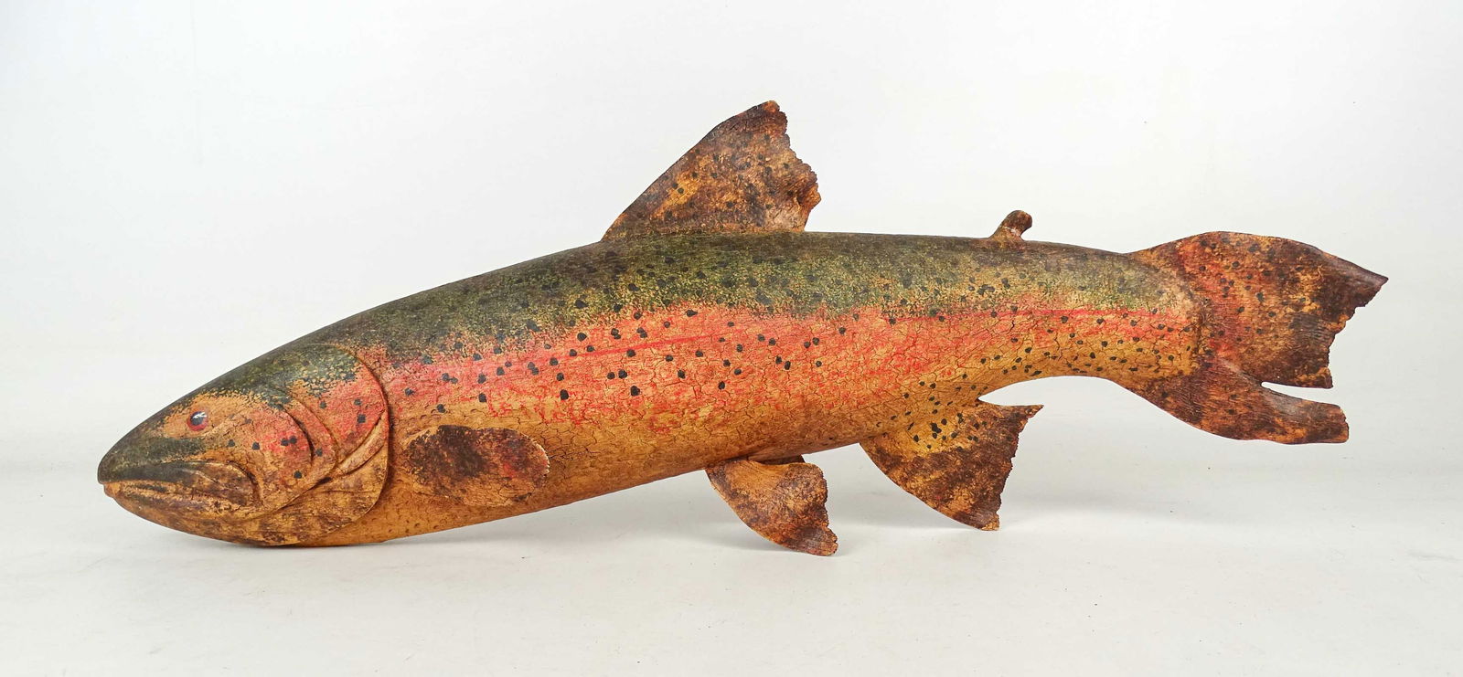 Carved Rainbow Trout Decoy (1 of 8)