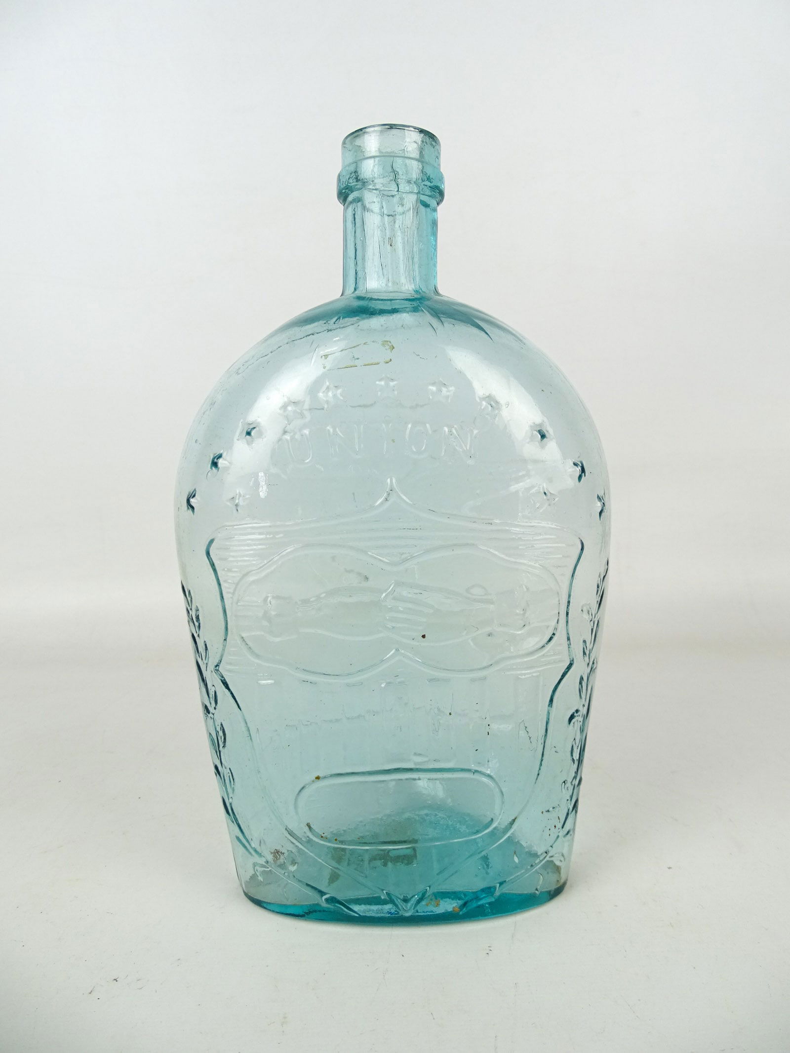 "UNION" Clear Glass Bottle (1 of 4)