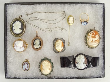 Cameo Jewelry Lot