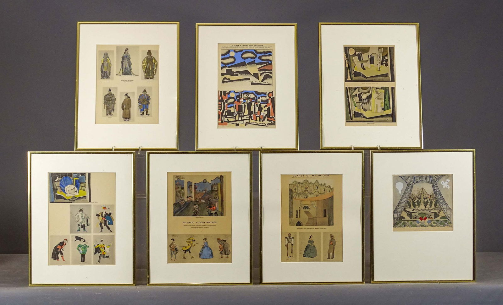 Set of Continental Costume Prints (1 of 9)