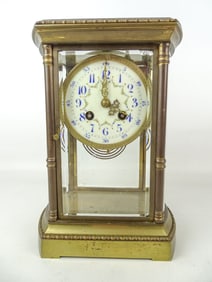 French Brass Mantel Clock