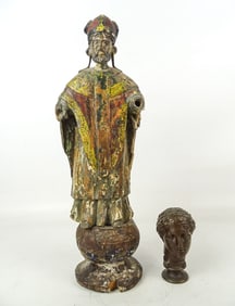 Religious Icon and Bronze Bust Lot