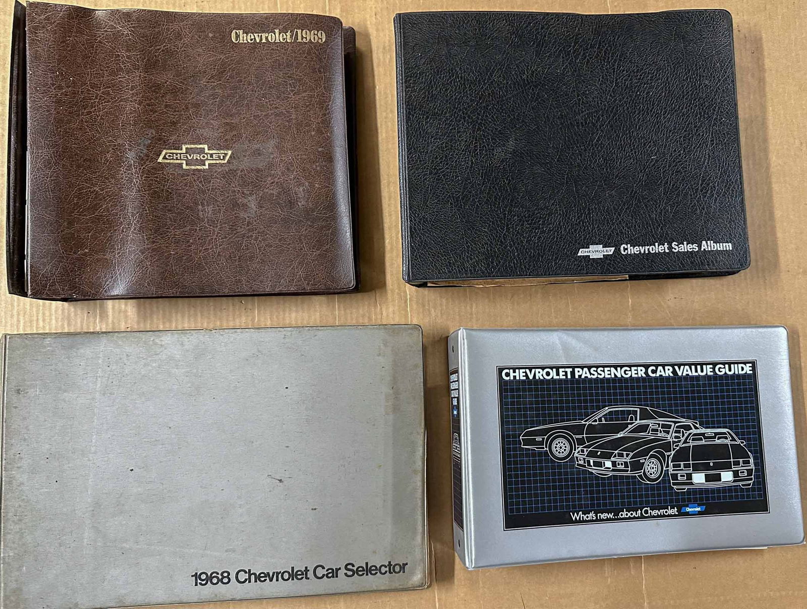 Four Chevrolet Dealer Albums: Four Chevrolet dealer albums - 1968, 1969, 1970,1983.