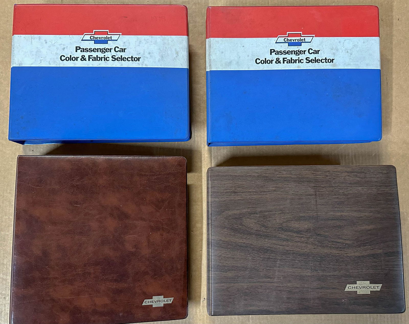 Chevrolet dealer Misc. Lot: Chevrolet dealer albums - 1976 and 1978 full line, two 1974 color and fabric.