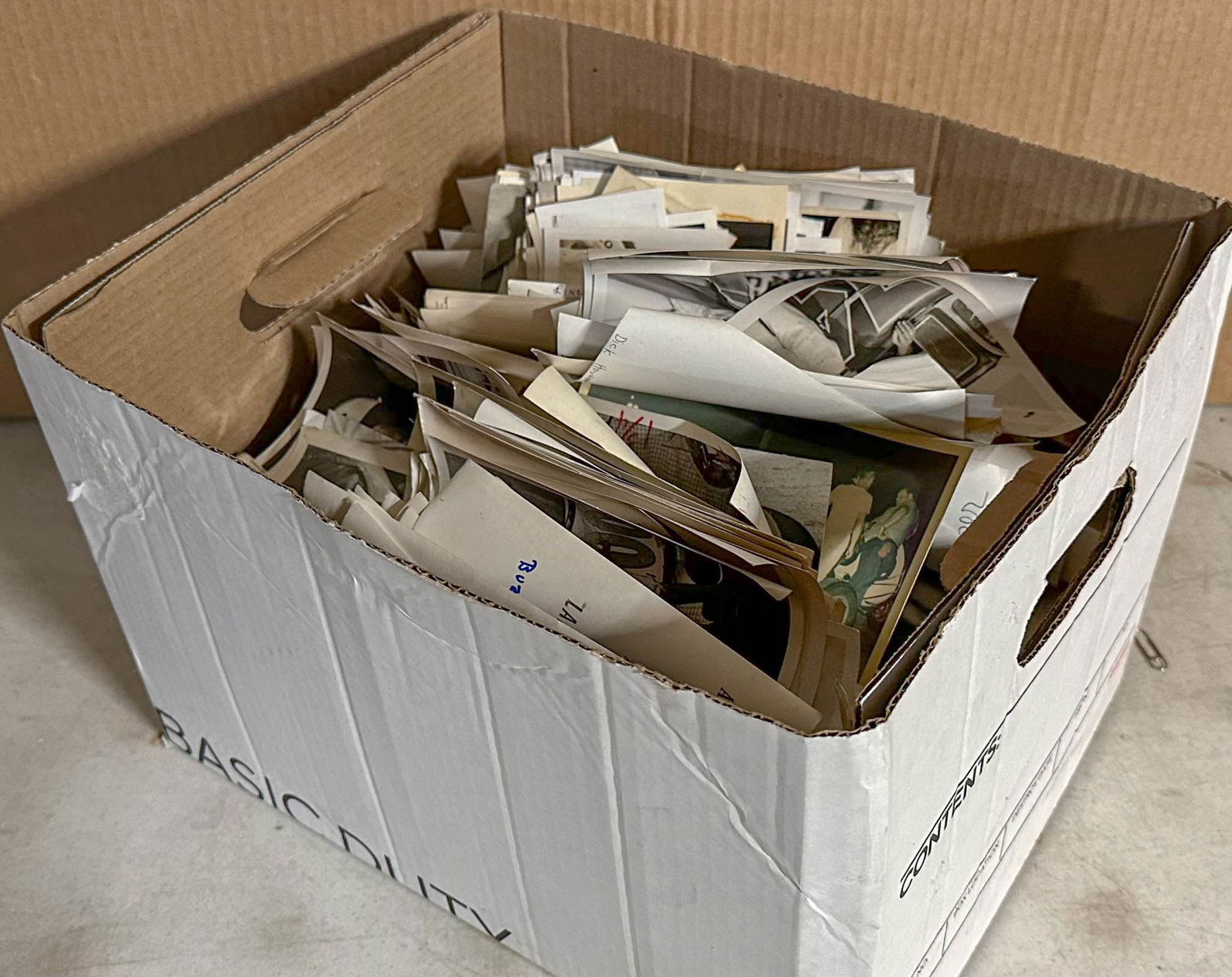 Racing Photos: Large box of racing related photos, most are 5 x 7, some other sizes, 1940's-1990's, box weighs 15 lbs. Marty Himes Racing Museum Collection Bay Shore New York.