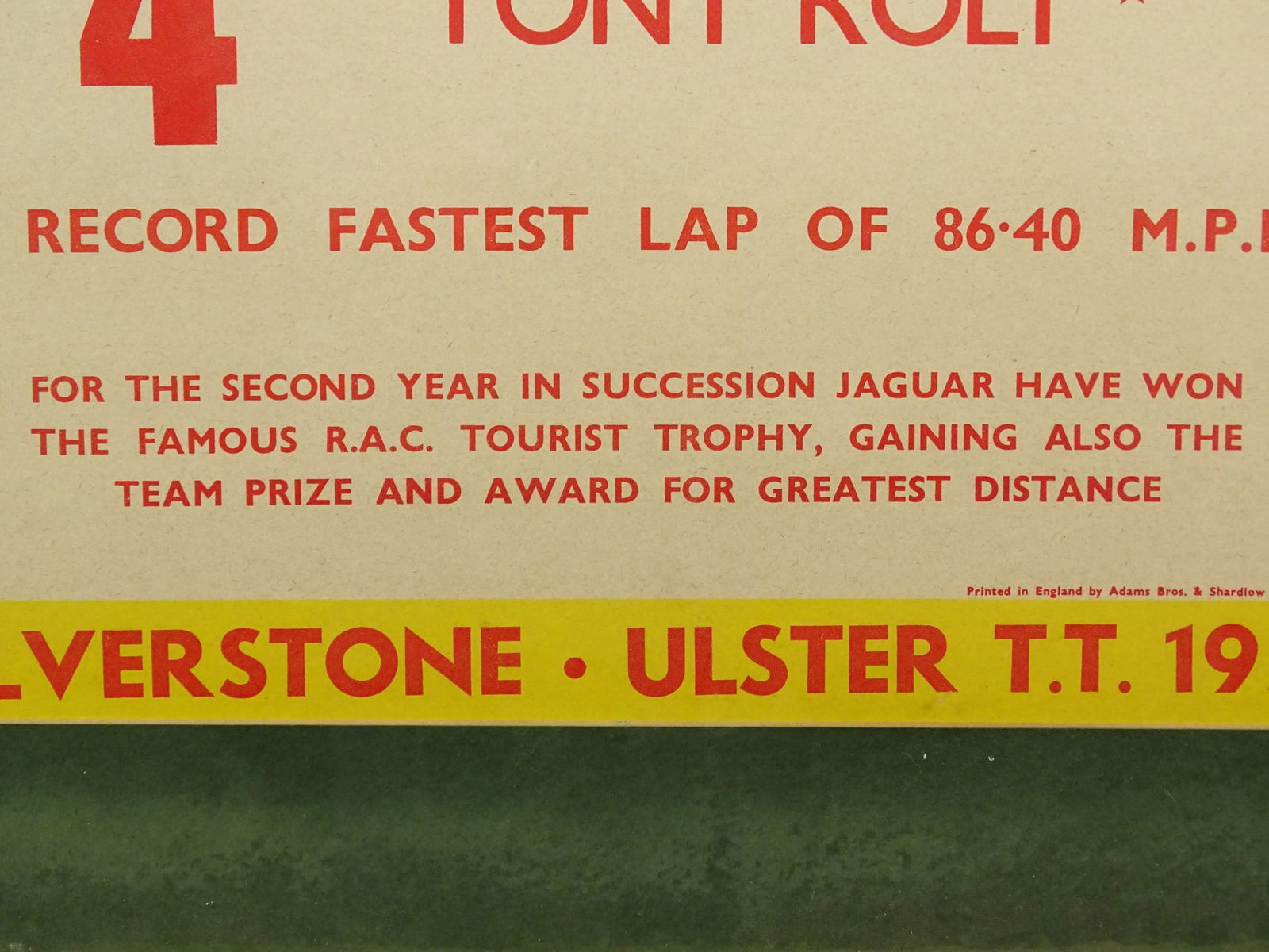 Jaguar Auto Racing Poster - 6