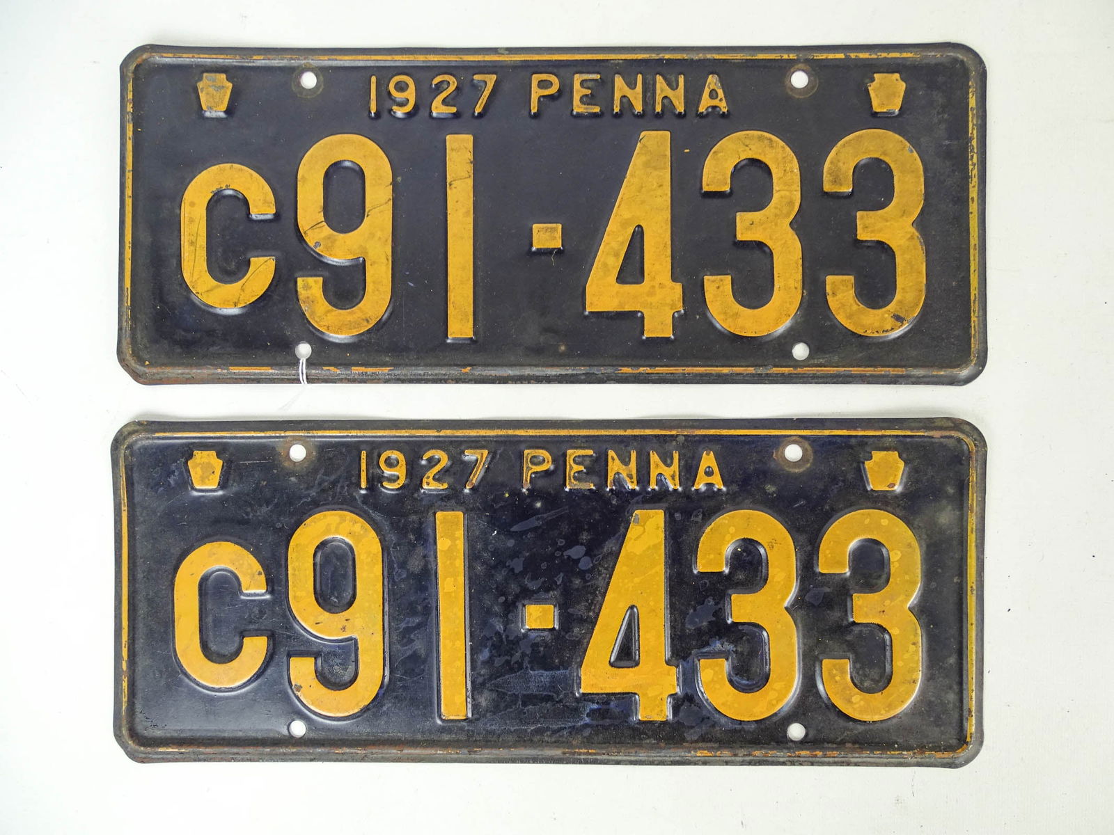 3 Pair Auto License Plates - 2