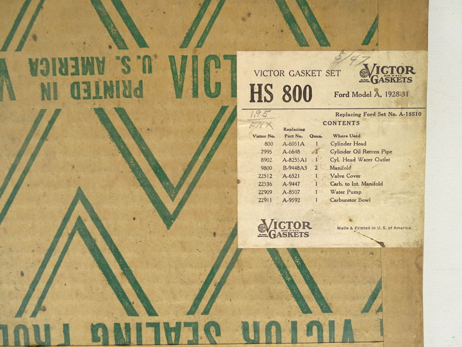 Victor Gaskets Display - 4