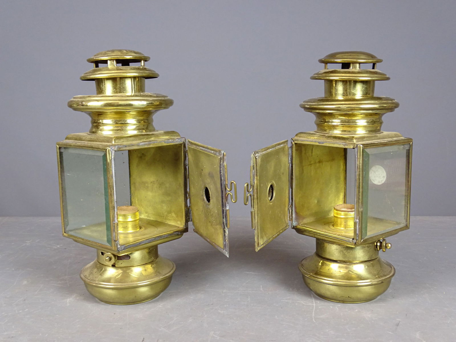 Brass Lamp Pair - 2