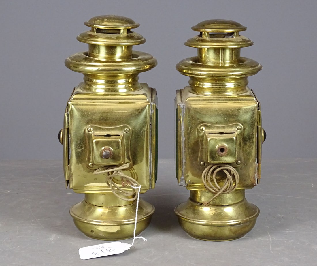 Brass Lamp Pair - 5